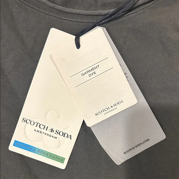 Scotch & Soda Black Short Sleeve Crew Tee with Tag - Picture 3 of 5